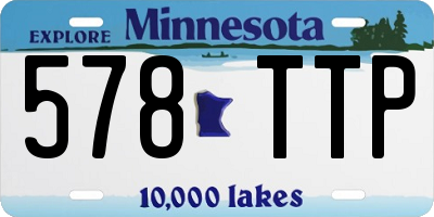 MN license plate 578TTP