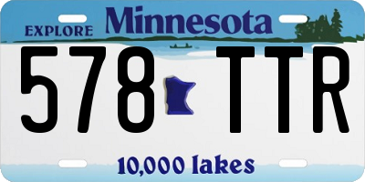 MN license plate 578TTR