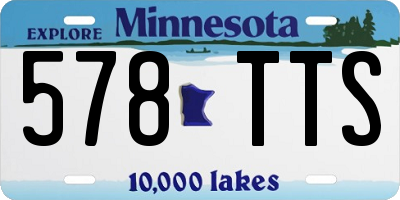 MN license plate 578TTS