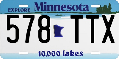 MN license plate 578TTX