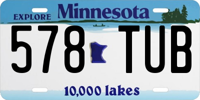 MN license plate 578TUB