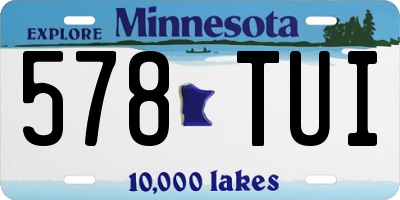 MN license plate 578TUI