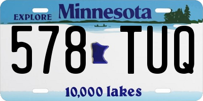 MN license plate 578TUQ