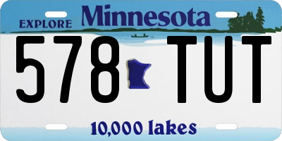 MN license plate 578TUT