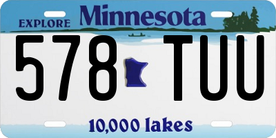 MN license plate 578TUU
