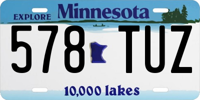 MN license plate 578TUZ