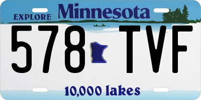 MN license plate 578TVF