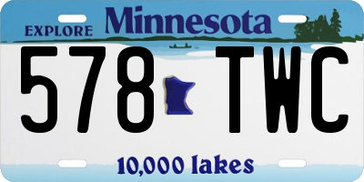 MN license plate 578TWC