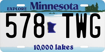 MN license plate 578TWG