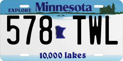 MN license plate 578TWL