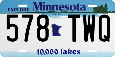 MN license plate 578TWQ