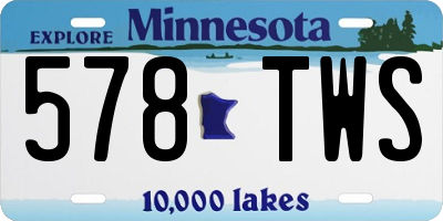 MN license plate 578TWS