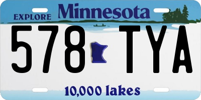 MN license plate 578TYA