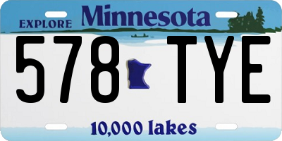 MN license plate 578TYE