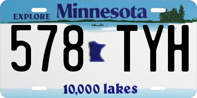 MN license plate 578TYH