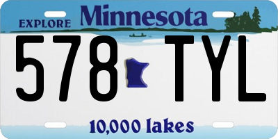 MN license plate 578TYL