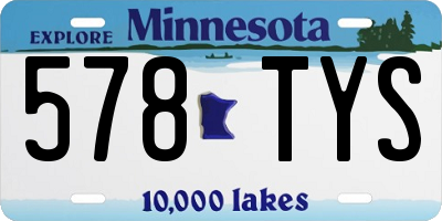 MN license plate 578TYS