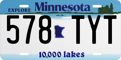 MN license plate 578TYT