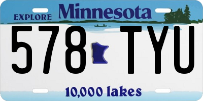 MN license plate 578TYU