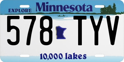 MN license plate 578TYV