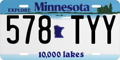 MN license plate 578TYY