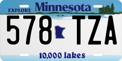 MN license plate 578TZA