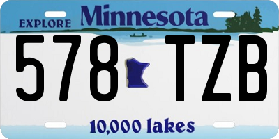 MN license plate 578TZB