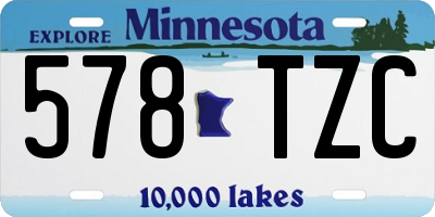 MN license plate 578TZC