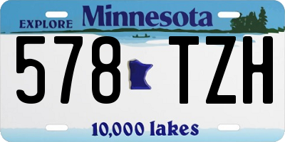 MN license plate 578TZH