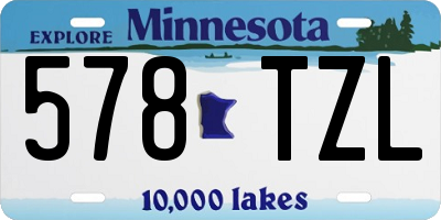 MN license plate 578TZL