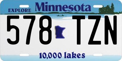 MN license plate 578TZN