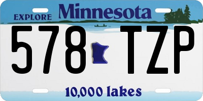MN license plate 578TZP