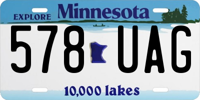MN license plate 578UAG