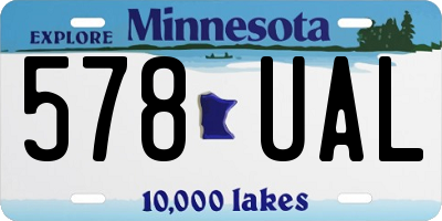 MN license plate 578UAL