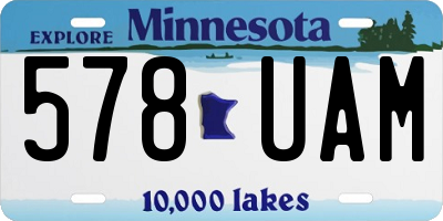 MN license plate 578UAM