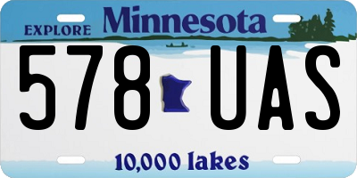 MN license plate 578UAS