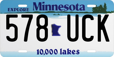 MN license plate 578UCK