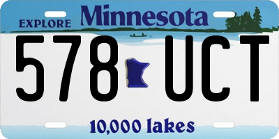 MN license plate 578UCT