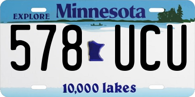 MN license plate 578UCU