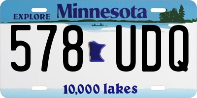 MN license plate 578UDQ