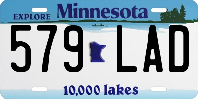 MN license plate 579LAD