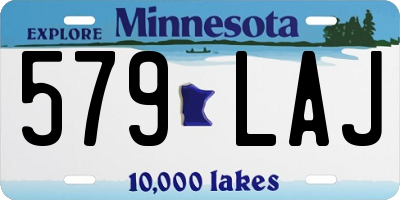 MN license plate 579LAJ