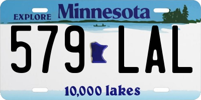 MN license plate 579LAL