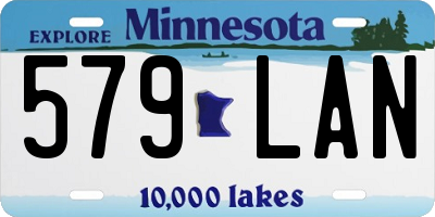 MN license plate 579LAN