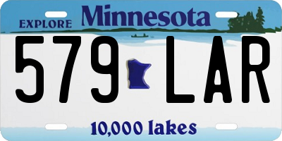 MN license plate 579LAR