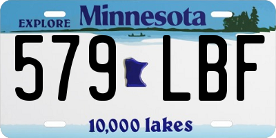 MN license plate 579LBF