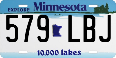 MN license plate 579LBJ
