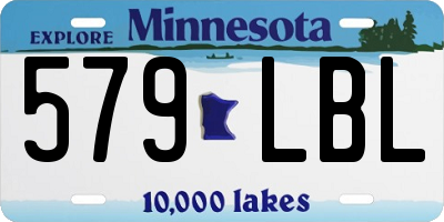 MN license plate 579LBL