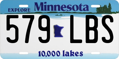 MN license plate 579LBS