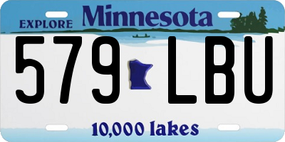 MN license plate 579LBU